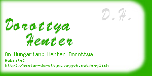 dorottya henter business card